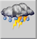 Nearby thunderstorm, Mostly cloudy Nearby thunderstorm, Mostly cloudy