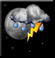 Friday Night: Slight Chance Showers And Thunderstorms then Mostly Clear