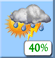 Monday: A chance of showers and thunderstorms before 9am, then a chance of showers and thunderstorms between 9am and 3pm, then showers and thunderstorms likely. Mostly cloudy. High near 90, with temperatures falling to around 85 in the afternoon. Southwest wind around 3 mph. Chance of precipitation is 70%. Monday: Chance Showers And Thunderstorms