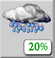 Sunday: Slight Chance Rain Showers then Chance Showers And Thunderstorms